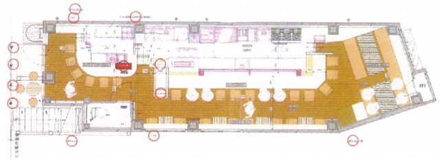 名駅４　ｍ５ビル　１階平面図