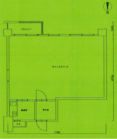リブラ丸の内6　206号室間取図