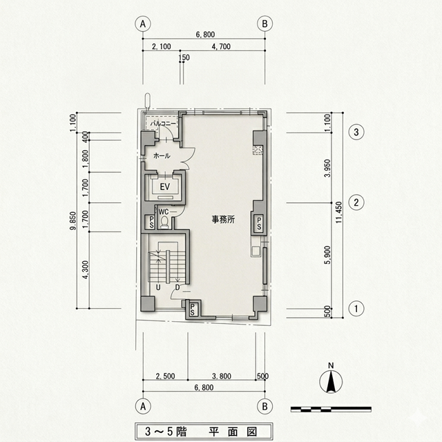 中区新栄2 イズミヤビル 平面図(間取) 中区新栄2 イズミヤビル 平面図(間取)