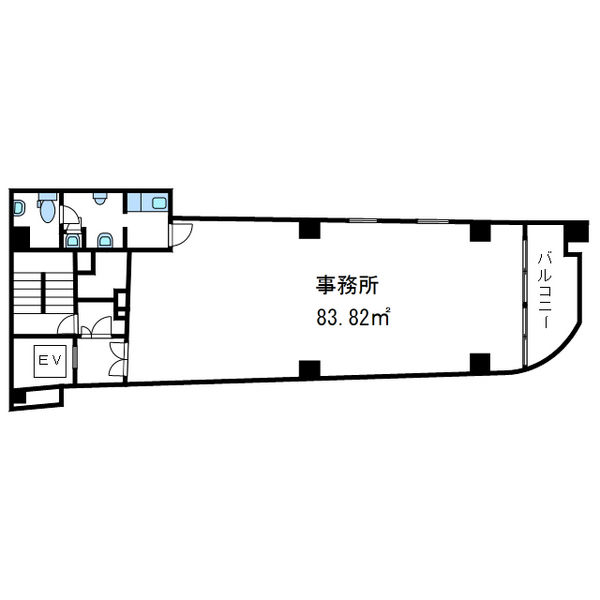 名駅５　ロータリーオフィス１st　平面図