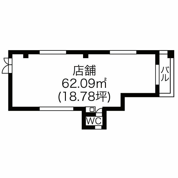 金山2　平野ビル　平面図(間取)